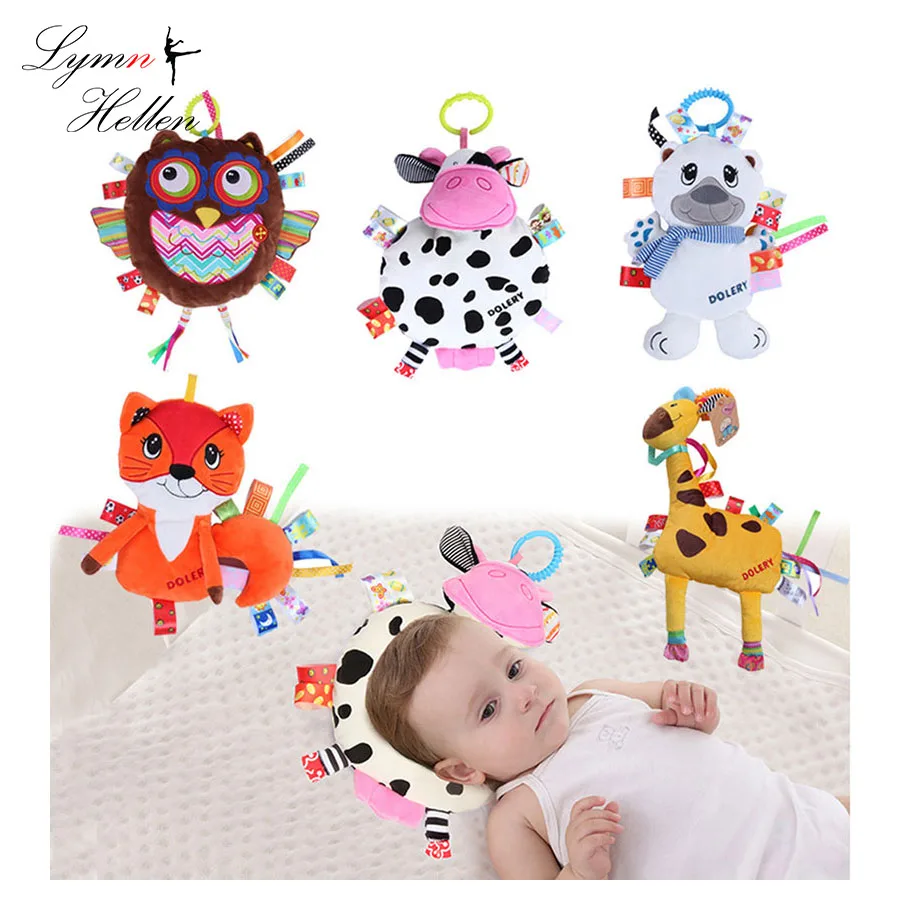 

Lovely Baby Appease Pillow Rattles Crib Stroller Hanging Stuffed Animal Plush Puppet Accompany Infant Early Development Toy