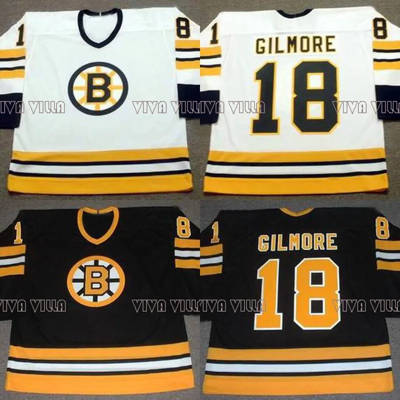 

18 Happy Gilmore Hockey Jersey Boston 1996 Throwback Movie Ice Hockey Jersey All Stitched Custom Any Name Any Numver Men Jersey