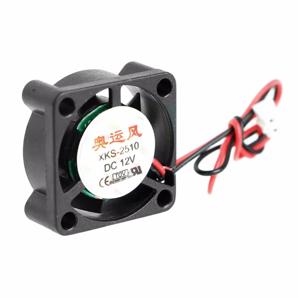 2018 25x25x10 мм DC 12 В 0.12A 2-Pin PC компьютер Процессор Системы Бесщеточный охлаждения