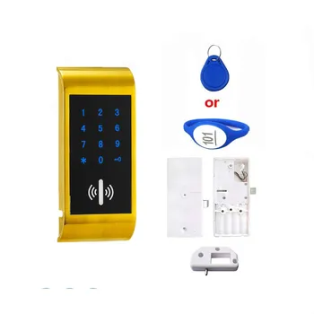 

Free Shipping Digital 125khz Swipe Or Password Unlock Rfid Card Keycard Electronic Locker Cabinet Lock For Gym School Drawer