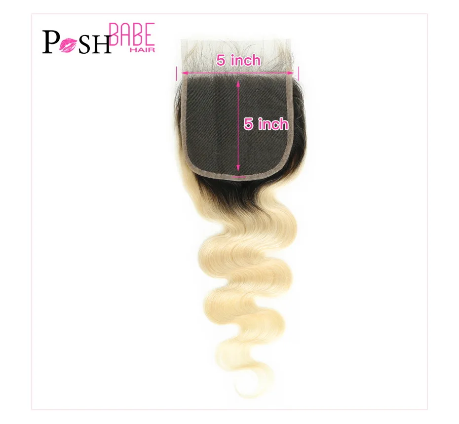 613 Blonde 5x5 Lace Closure  (10)