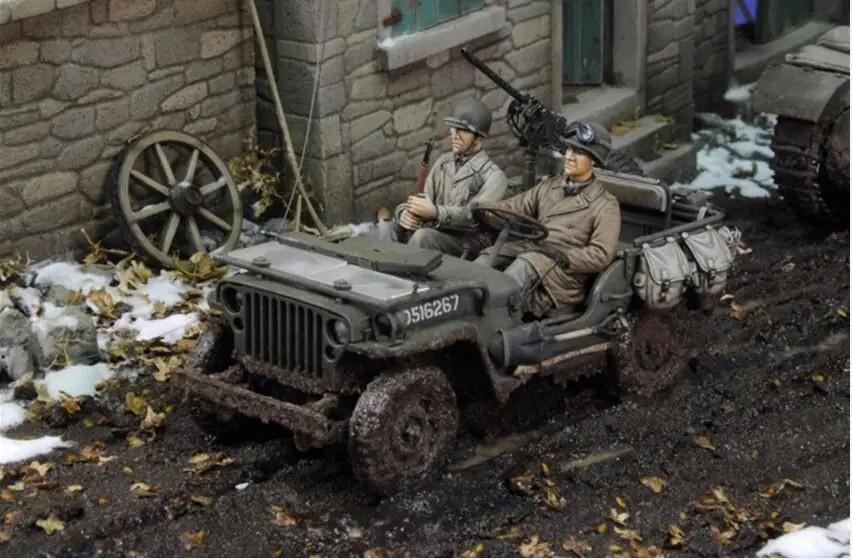 1/35 модельная фигурка из смолы разобранный Неокрашенный комплект 770 (без