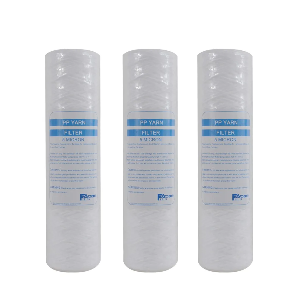 

5 micron Polypropylene String Wound Sediment Filter 10"x2.5"