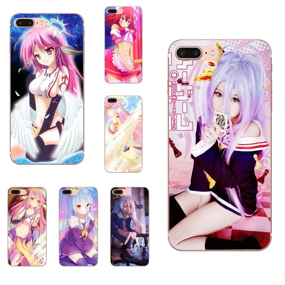 

For Xiaomi Redmi Mi Note 7 8 9 SE Pro Lite Go Play Soft Silicone TPU Transparent Covers Cases No Game No Life Sexy Anime Girl