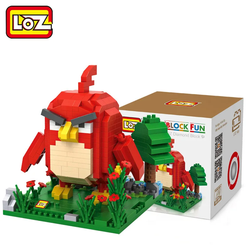 LOZ Birds Фильм красные блоки Строительные кирпичи игрушечные фигурки Детские