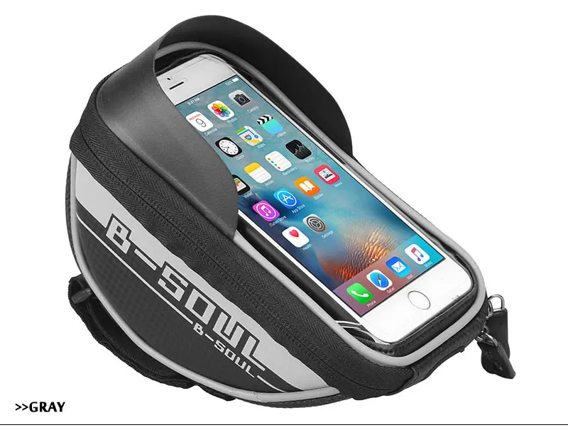 Discount 6 inch Waterproof Front Bicycle Phone Bag MTB Bike Cycling Touch Screen Phone Bag Bicycle Accessories 9