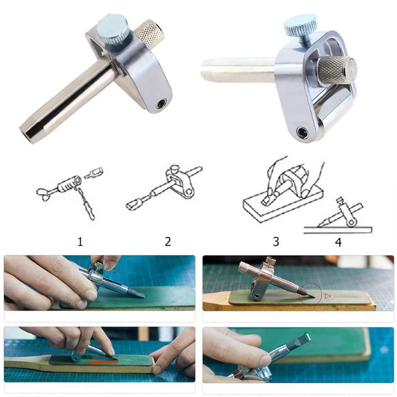 

Leather Cutter Rotary Regulator Cutter Locator Sharpener Leathercraft Kit Hogard OC19
