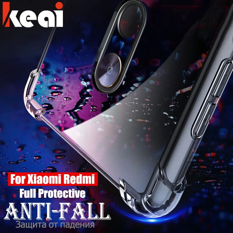 

Anti-knock Soft TPU Silicone Cases For Xiaomi Redmi Note 5 4X 4A 5A 6A 4 5 6 Pro Clear Transparent Protective Redmi 5 Plus Cover