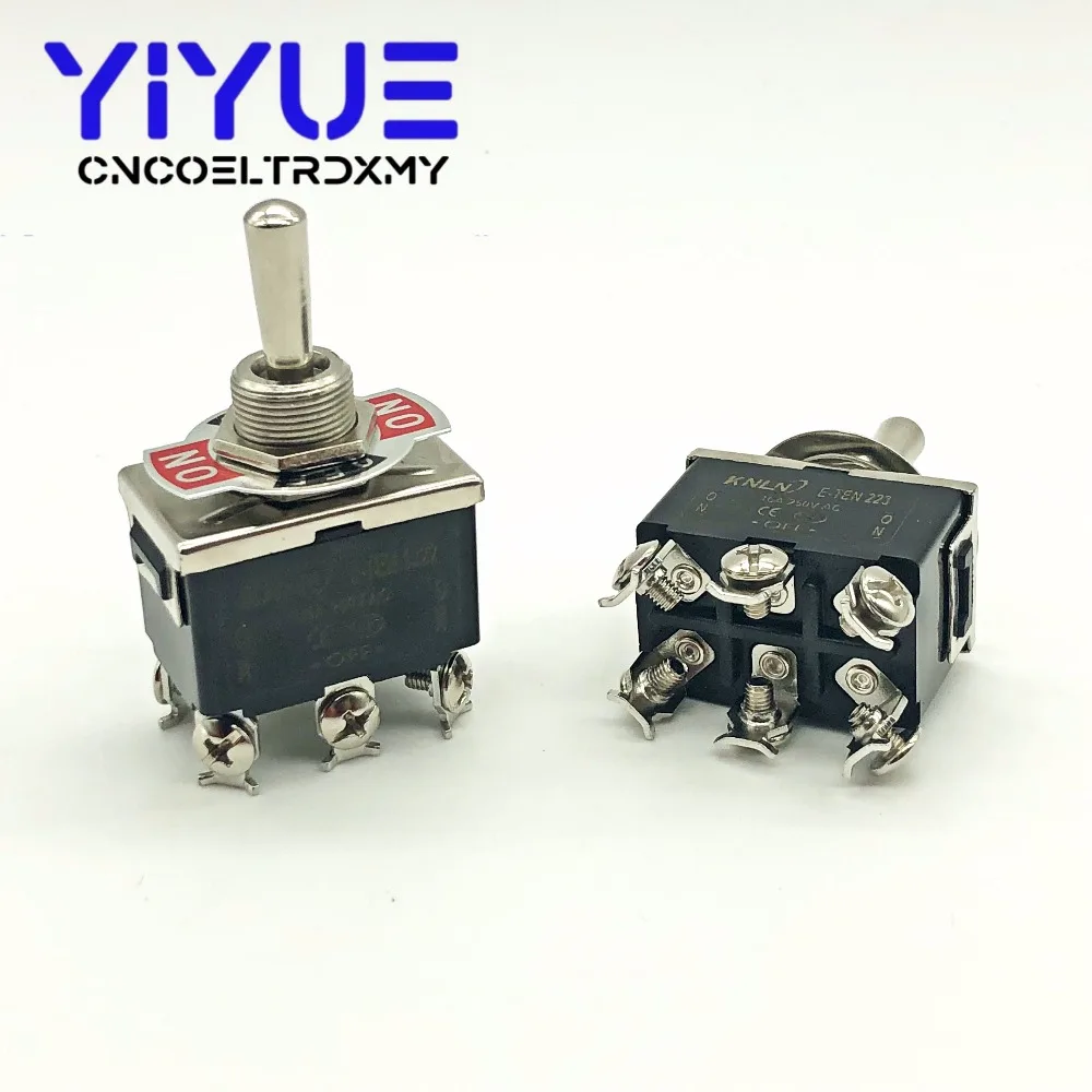1PCS E-TEN1322 16A250V 6 pin Switch Cap On-Off-On Miniature Toggle Switches (4)