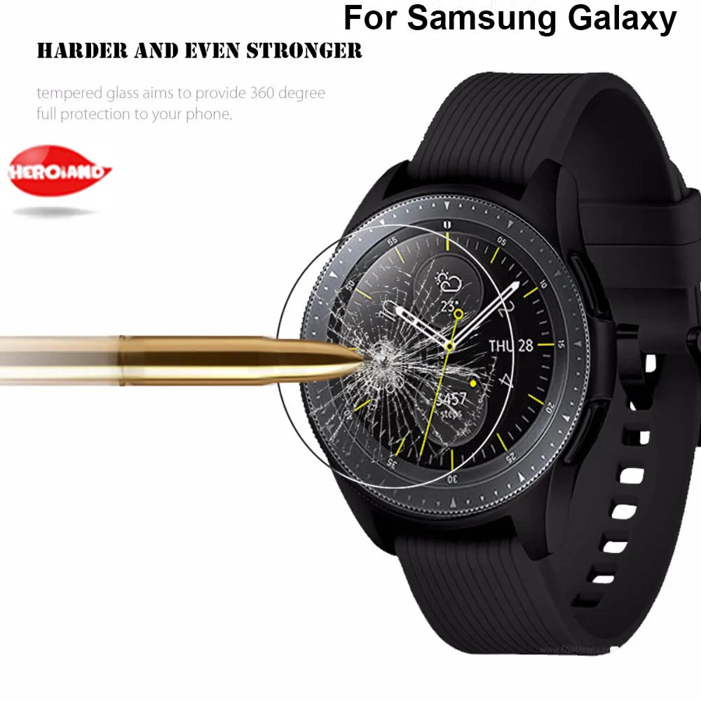 

Tempered film protective cover For Samsung watch protective shell explosion-proof scratch-resistant 2.5D Protective film