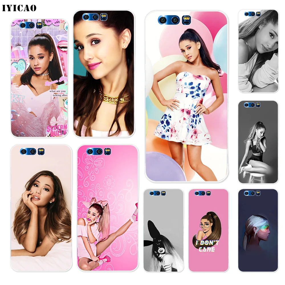 Мягкий силиконовый чехол IYICAO Singer Ariana Grande для Huawei Y9 Y7 Y6 Prime 2018 Honor 8C 8X 8 9 10 Lite 7X 7C 6A 7A