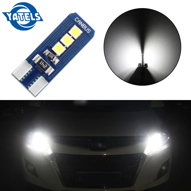 1 шт. T10 светодиодный 194 168 W5W яркий двойной Canbus 6 SMD 5050 интерьер автомобиля лампы