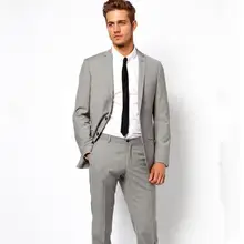 Строгие туфли модный мужской костюм Индивидуальный заказ Светло-серый Костюмы Slim fits смокинг для жениха на свадьбу костюмы официальные деловые костюмы