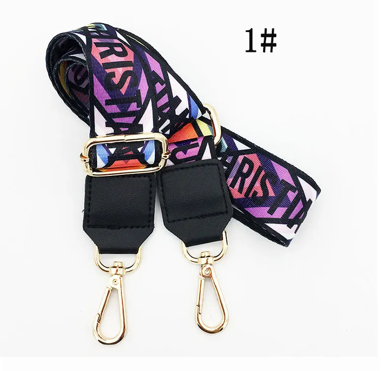 Модный холщовый наплечный ремень для сумок, Сменный ремень, сумочка, геометрические аксессуары, ремни, дамская сумка, часть, цветные широкие ремни - Цвет: 85-140cm