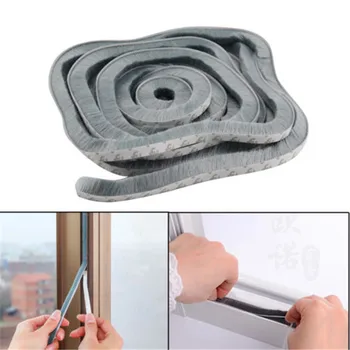 

10M Window Self Adhesive Seal Strip Door Draught Excluder Window Pile Seal Film Door Brush Swal Weather Strip for Door Protector