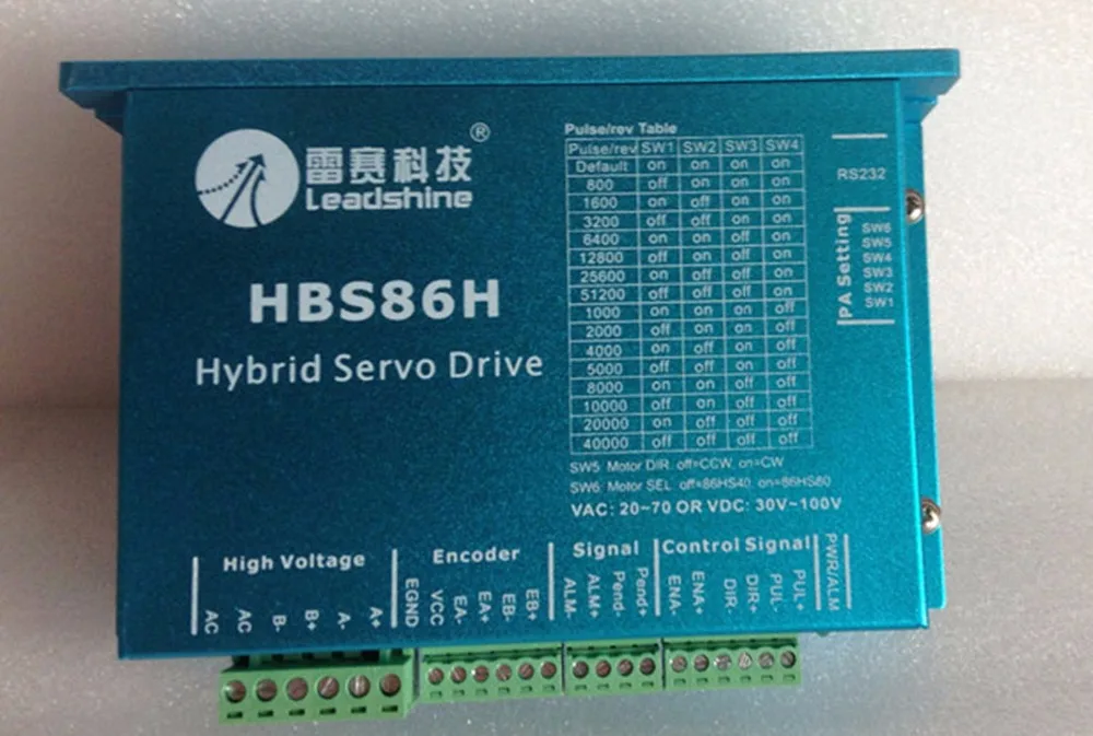 

HBS86H leadshine 8A 100VDC 500W corrispondenza motor drive per cnc router/3d stampante/cnc macchina di taglio