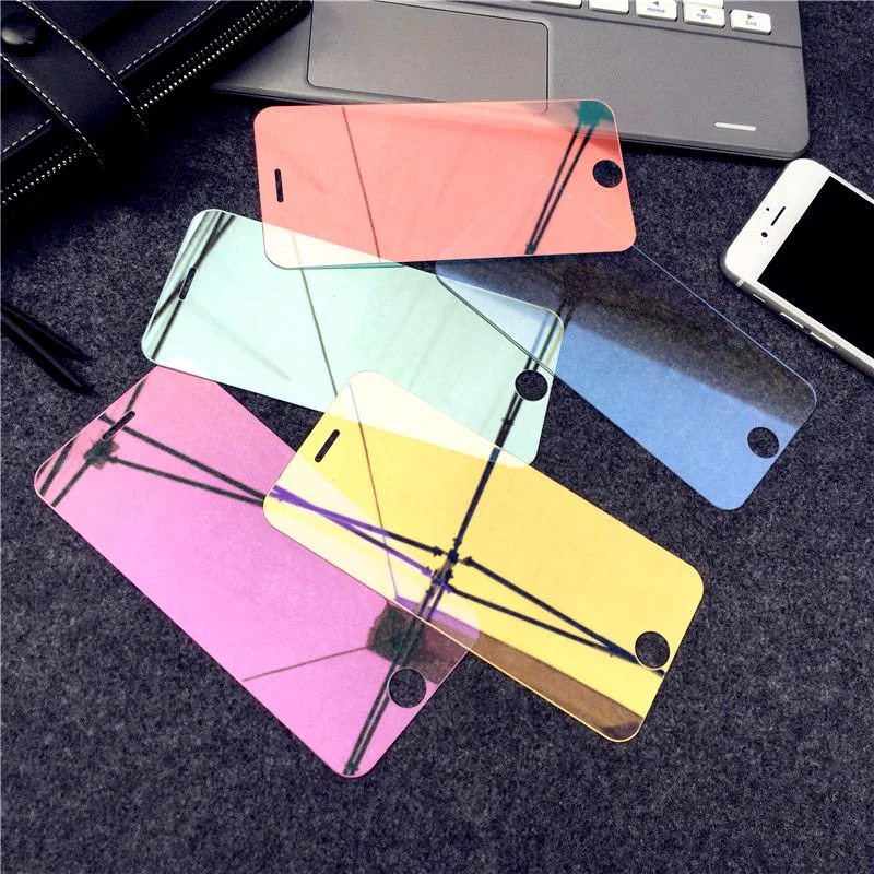Mirror Tempered Glass For iPhone X XR XS Screen Protector Glass For iPhone 6 6s 7 8 Plus 11 12 Pro Protective Glass Guard Cover afbeelding