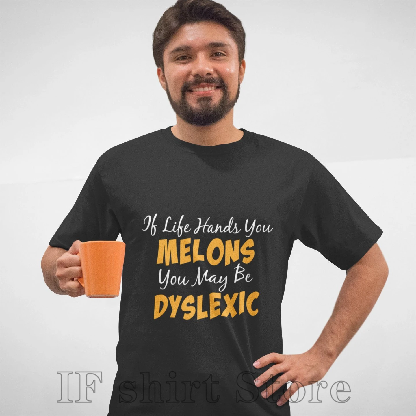 Смешная футболка If Life с надписью With You Melons женская Мужская Юмористические
