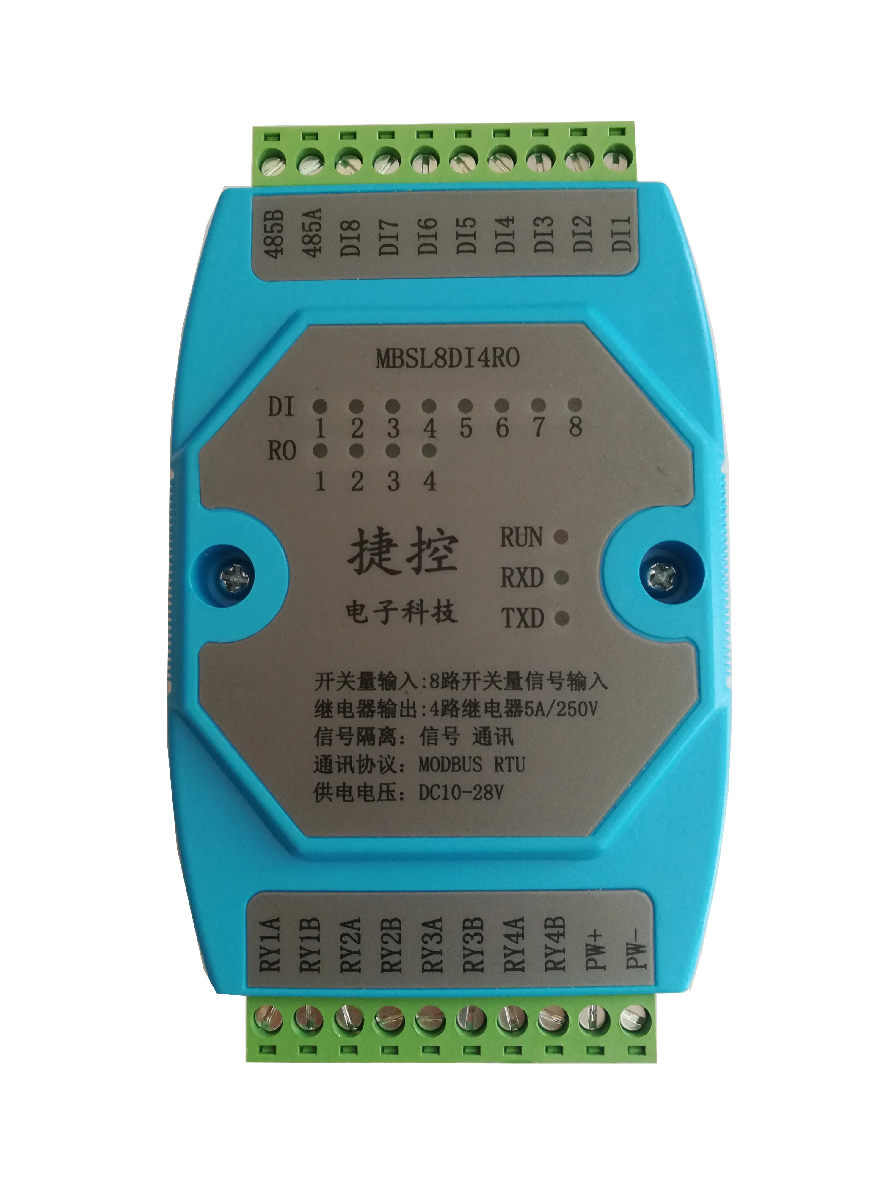 

Digital Input and Output Remote Io Acquisition Module Modbus RTU Communication RS485 Isolated Module