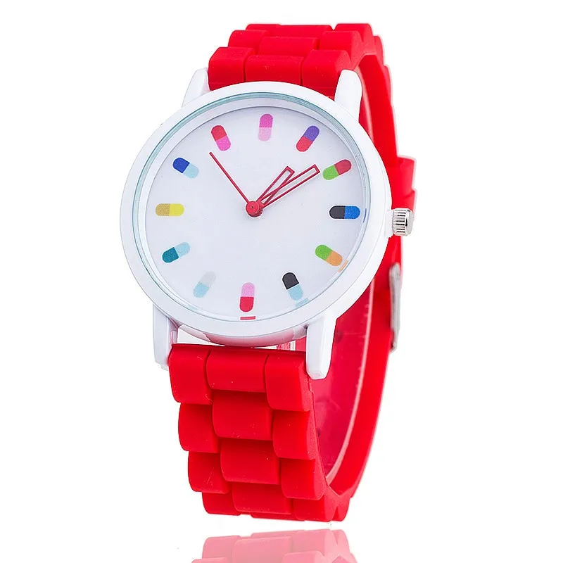 

Women Silicone Band Sport Watch Fashion Brand MILER Colorful Quartz Bracelets Watches Relogio Feminino