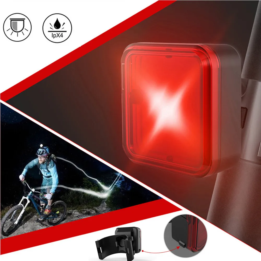 Usb зарядка COB светодиодный велосипедный Подседельный штырь задний фонарь ночной велосипедный Предупреждение ющий фонарь велосипед