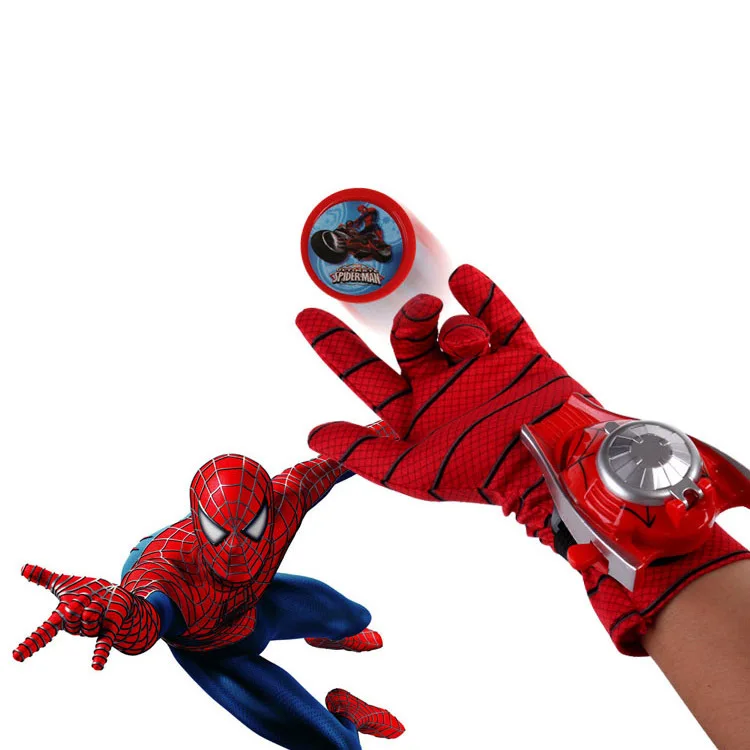 Детский костюм Человека-паука, перчатка Человека-паука, Бэтмен, Супермен, пусковая игрушка, излучатель, подарок на Хэллоуин
