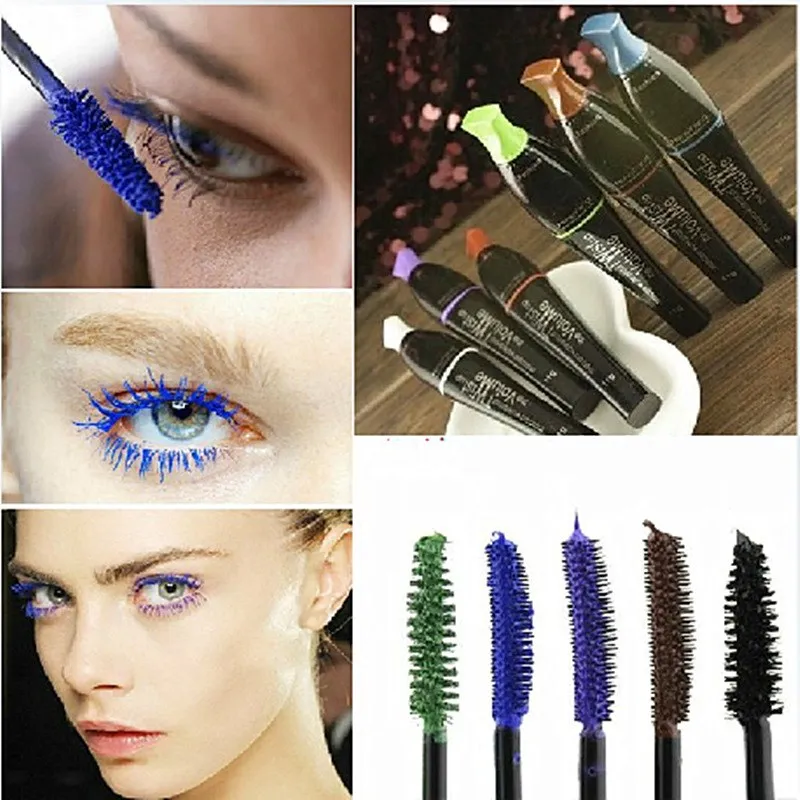 3D Fiber Long Black Brown Colour Lash Eyelash Natural Mascara...