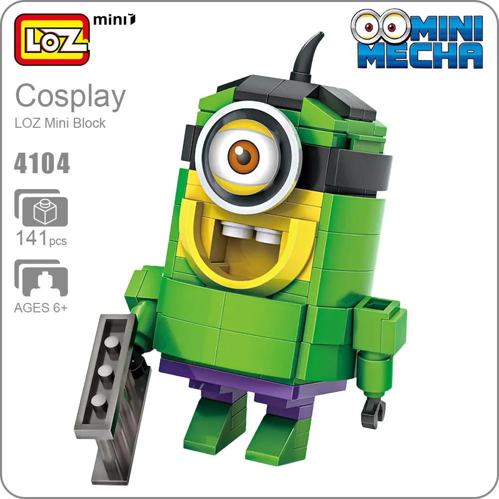 LOZ Mini Blocks Cosplay Super Hero Action Figure Building Blocks Figurines Bricks Dolls Educational Toys For