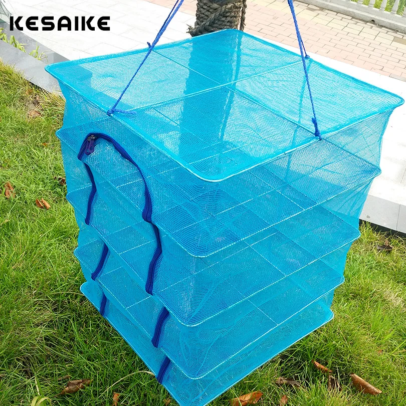 Рыболовная сеть KESAIKE 4 слойная сушилка для сушки складная подвесная сетка овощей