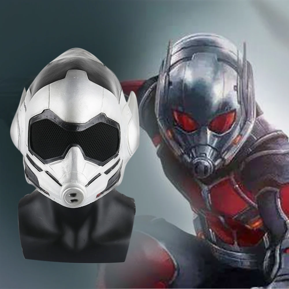 

Movie Antman 2 Ant-Man and the Wasp Mask Cosplay WASP Latex Mask Scott Edward Helmets Masks New Halloween Party Props On Sale!!!