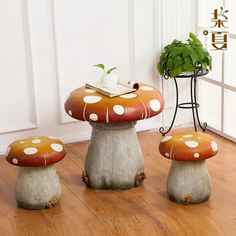 children's mushroom table and chairs