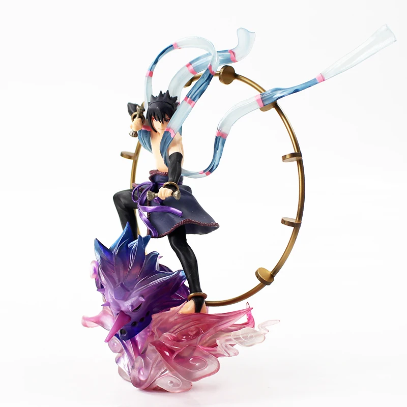 

18cm Naruto Shippuden Uzumaki Naruto Fujin / Uchiha Sasuke Raijin PVC Figure Collectible Model Toy