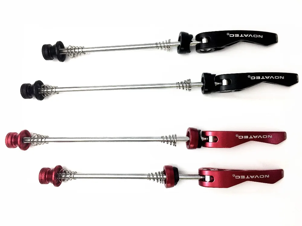 

Novatec A Pair Road/Mountain Bicycle QR Hubs alloy Skewers Ultralight Quick Release Useful Bicycle Skewers only 98g