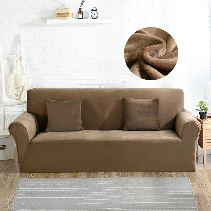 Sofa Cover Thick Plush All-inclusive Sofa Covers for Living Room Soft Couch Cover Sofa Towel Slipcover 1/2/3/4 Seater cubre sofa - Цвет: Pattern 3