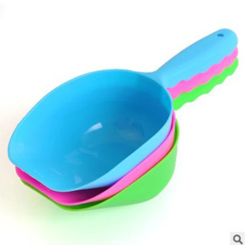 Candy Color Pets Foodstuff Shovels Dog Food Cat Litter Plastic Scoops