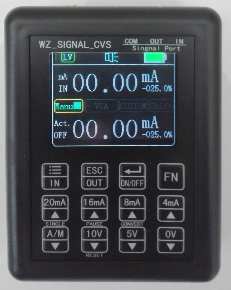 4-20mA генератор сигналов 24V напряжение постоянного тока передатчик Калибратор с питанием от аккумуляторной батареи источника сигнала