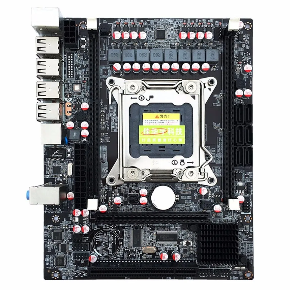 

Mainboard X79 Gaming Motherboard LGA 2011 ATX 4 Channels Desktop Computer All Solid Board Support E5-2670 2650 2 DDR2 DIMM