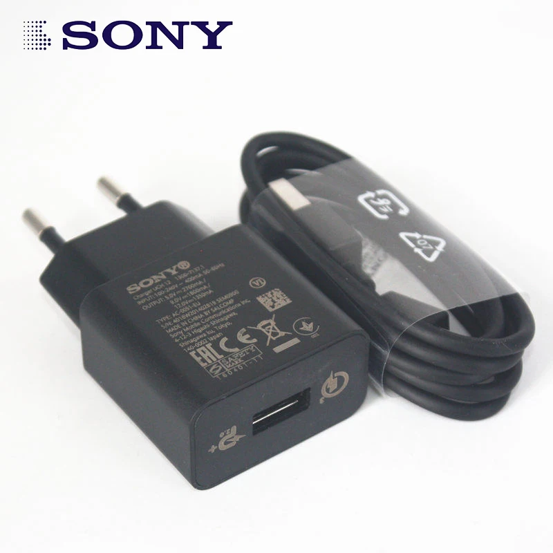 Оригинальное быстрое зарядное устройство Sony UCH12 QC3.0 с кабелем Type C UCB20 для Xperia XZ XZP