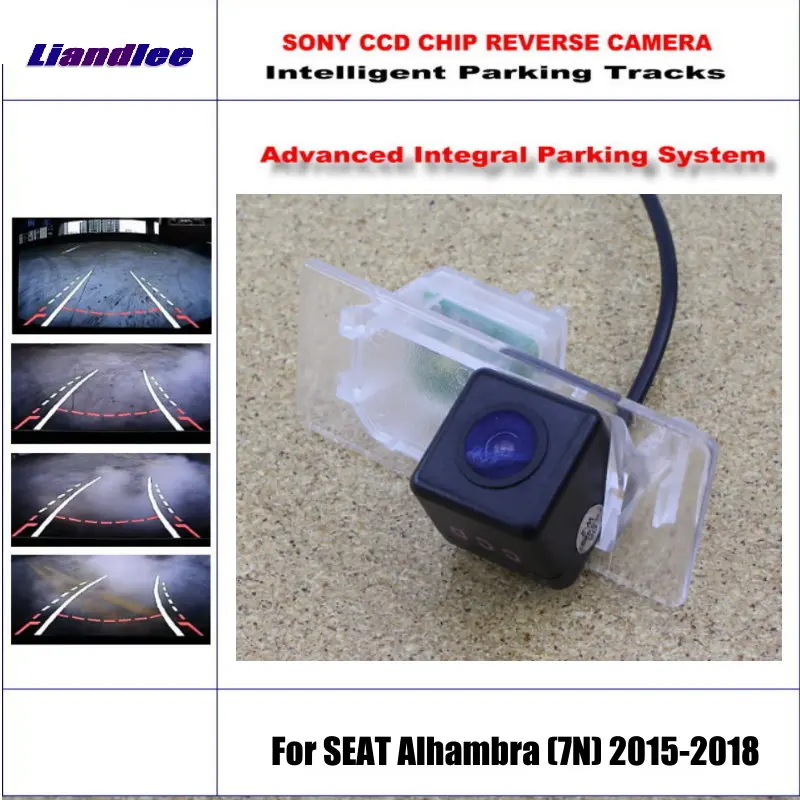 HD CCD SONY сзади Камера для SEAT Alhambra (7N) 2015-2018 интеллектуальная парковка треков Обратный Резервное копирование/NTSC RCA AUX 580 ТВ линии