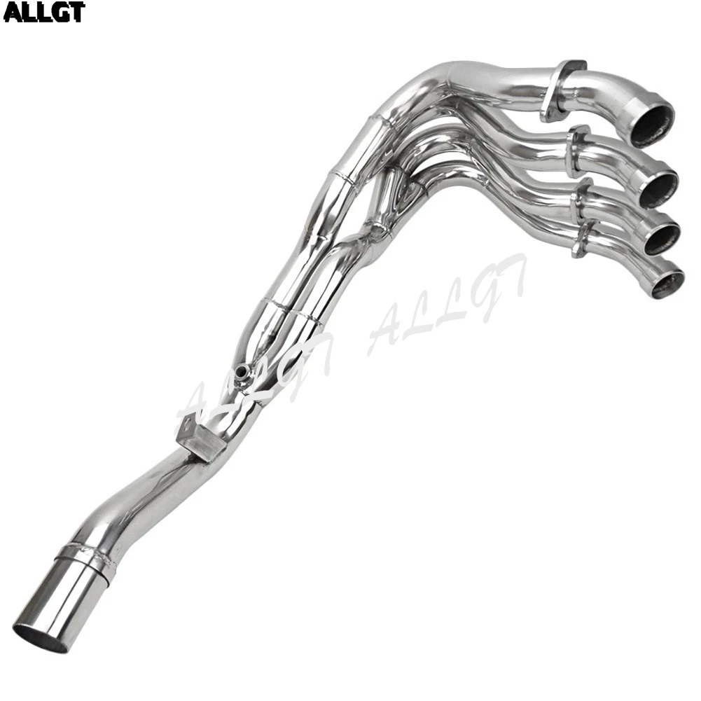 

ALLGT New Exhaust Downpipes Headers Pipe Set For SUZUKI 2008 2009 2010 GSXR 600 750
