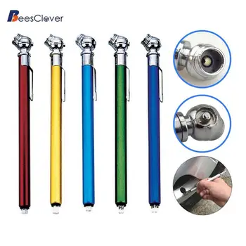 

1pc 10-50LBS High Precision Enhance Safety Tyre Pressure Gauge Mini Tire Test Gauge Pen for Car Motor Random Color
