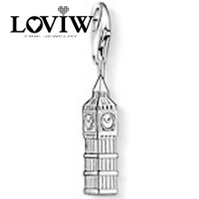 Женские стильные наволочки с принтом Лондона и Биг-Бена кулон, Серебряный клуб Классический Шарм для ожерелья и браслета, друг и любовник подарок модный