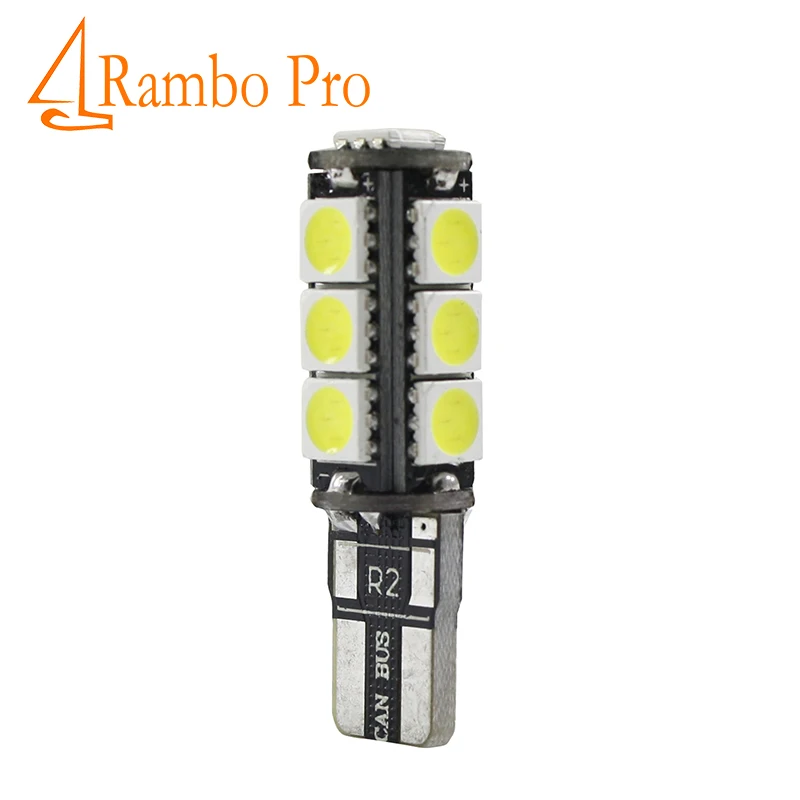 2 шт. T10 светодиодный W5W CANBUS без ошибок 168 921 13SMD 5050 автомобиль для чтения