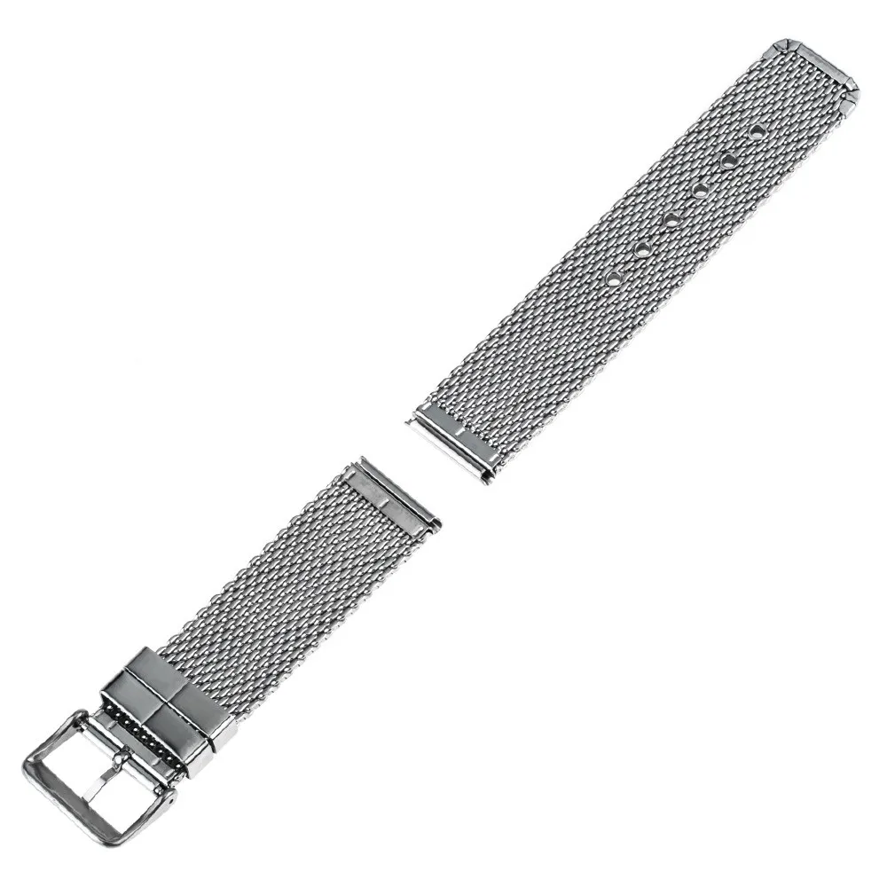 20 мм 22 мм 24 мм Миланского часы ремешок+ инструмент для дизельных Нержавеющая сталь ремешок на запястье ремень браслет черный, серебристый цвет