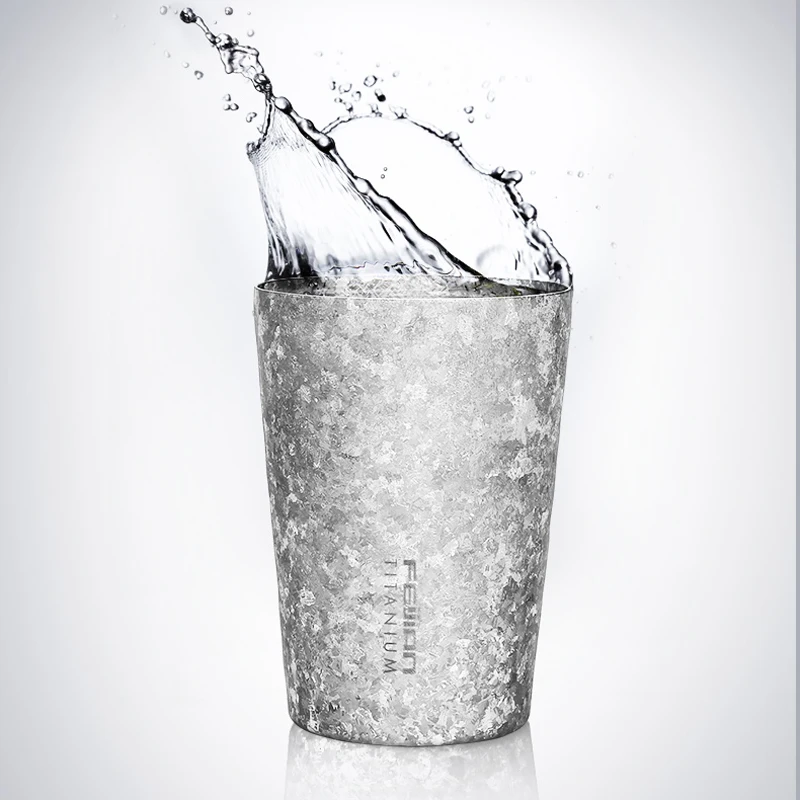 Feijian чистого titanium Вакуумная чашка термос Дизайн интеллект награда класса люкс, подарок для любимой, гипоаллергенно мы Поддержка настройки под индивидуальные нужды