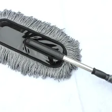 Красивая плоская щетка для мытья автомобиля, большое телескопирование микроволокна, инструмент для пыли, восковая Швабра для автомобиля