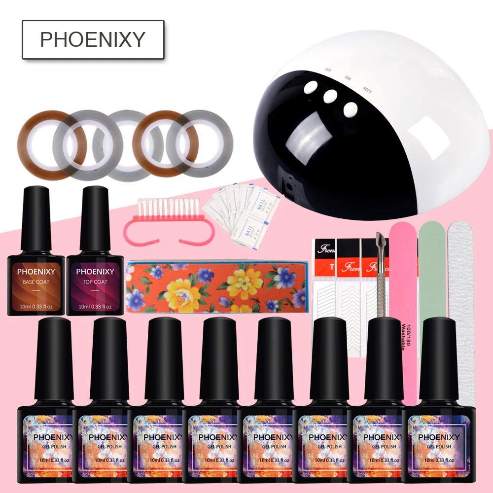 Маникюрный набор 10 мл; Гель-лак для ногтей лак Набор Для лаков 24 Вт светодиодный сушилка маникюрный Комплект гель-лака для ногтей набор инструментов