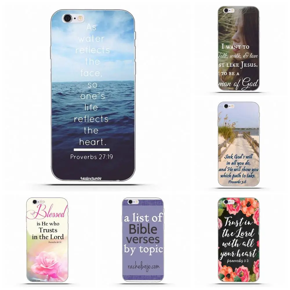 TPU Phone Bible Verse Proverb Christ 3 For HTC Desire 530 626 628 630 816 820 One A9 M7 M8 M9 M10 E9 Plus U11 Moto G G2 G3 | Мобильные