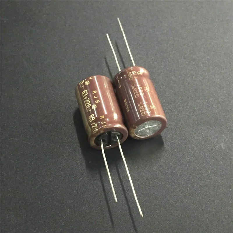 10 шт. 220 мкФ 63V ELNA RJH серии 12 5x20 мм сверхнизкое сопротивление 63V220uF аудио | Конденсаторы -32779825152
