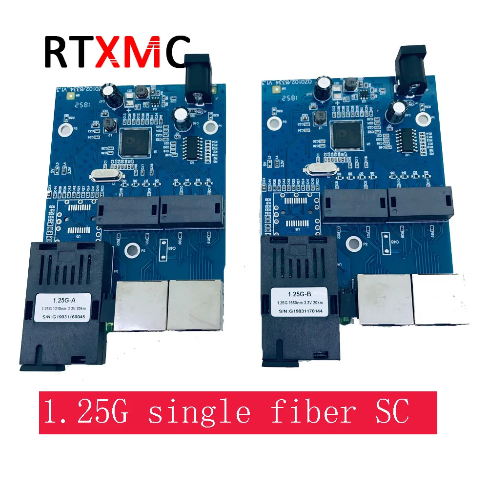 1 пара промышленный гигабитный Ethernet коммутатор 2 порта 25 г волокно RJ45 волоконно
